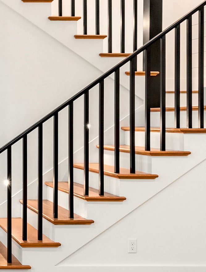 Treppe mit Stufen Eiche; Hersteller und Foto: Scheucher